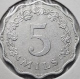 Moneda 5 mils 1972 Malta, km#7, Europa