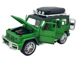Macheta Mercedes G Class 1/24 replica metal cu sunete, lumini si fum verde