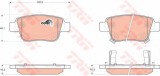 Set placute frana,frana disc TOYOTA COROLLA Verso (ZER, ZZE12, R1) (2004 - 2009) TRW GDB3337