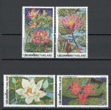 Thailanda 1991 Mi 1412/15 MNH, nestampilat - Nuferi, flori, Flora