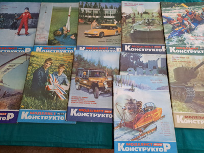 LOT 11 REVISTE MODELISM / MODELISTUL CONSTRUCTOR URSS /1984 * foto