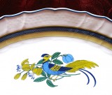 PLATOU PORTELAN HUTSCHENREUTHER DRESDEN MODEL ELYSEE DECOR PASARI EXOTICE 30 CM