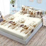 Cumpara ieftin Cearsaf de pat cu elastic si 2 fete de perna Grace 180x200 cm (Finet)
