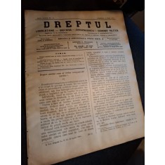 Dreptul, Revista de legislatiune, doctrina, jurisprudenta, economie politica, Anul XXXIV Nr.44 1905 - C.G.Dissescu, V.Athanasovici, Paul Negulescu, Al
