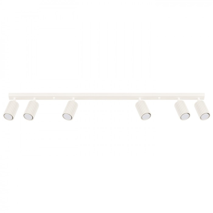 Lampă De Tavan Karbon Bej Aluminiu Cu 6 Becuri Tub Minimalist De Interior.