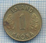 AX 281 MONEDA - ISLANDA - 1 KRONA -ANUL 1975 -STAREA CARE SE VEDE