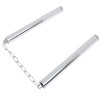 Nunceag Metalic Argintiu Ideallstore 2x27cm, Lant Otel, Autoaparare/Antrenament, Kubotan