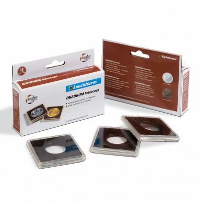 Capsule pentru monede - Leuchtturm Quadrum Intercept - 41 mm foto
