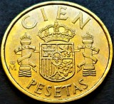 Moneda 100 (CIEN) PESETAS - SPANIA, anul 1985 *cod 172 = excelenta, Europa