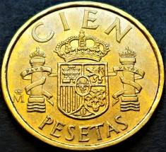 Moneda 100 (CIEN) PESETAS - SPANIA, anul 1985 *cod 172 = excelenta