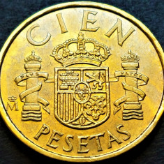 Moneda 100 (CIEN) PESETAS - SPANIA, anul 1985 *cod 172 = excelenta