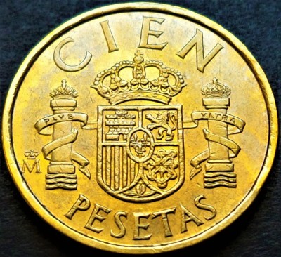 Moneda 100 (CIEN) PESETAS - SPANIA, anul 1985 *cod 172 = excelenta foto