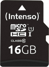 Card de memorie Intenso R45 Premium 16GB MicroSDHC Clasa 10 UHS-I U1 + Adaptor SD foto