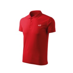 Tricou barbati polo slim rosu TR010