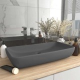 Gossi chiuveta de lux gri inchis mat 71x38 cm ceramica dreptughiular