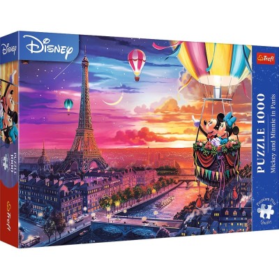 PUZZLE TREFL 1000 PREMIUM PLUS DISNEY MICKEY SI MINNIE IN PARIS foto