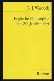 Englische Philosophie im 20. Jahrhundert / Geoffrey James Warnock