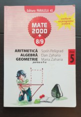 ARITMETICĂ, ALGEBRĂ, GEOMETRIE, clasa a V-a, partea a II-a - Sorin Peligrad, Dan Zaharia, Maria Zaharia