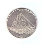 Jeton turistic Belgia - Belgian heritage Mercator Oostende 2014, stare foarte buna