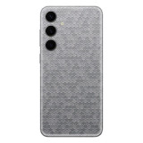 Cumpara ieftin Set Doua Folii Skin Acoperire 360 Compatibile cu Samsung Galaxy S24 Wrap Skin 3D Texture HoneyComb Gray, Gri, Oem