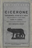 C8432N Cicerone, Catilinarele &icirc;nt&acirc;ia și a doua, text latin adnotat și ilustrat pentru clasa VI-a liceală de Eugen Lovinescu, 1933