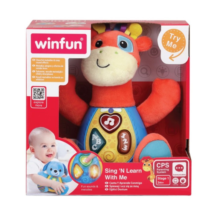 WINFUN CANTA SI INVATA CU GIRAFA PATCH