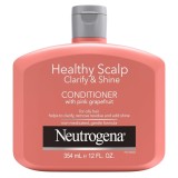 Balsam de Par, Neutrogena, Healthy Scalp, Clarify &amp;amp; Shine, cu Grapefruit Roz, Ajuta la Eliminarea Reziduurilor, Pentru Par Gras, 354ml