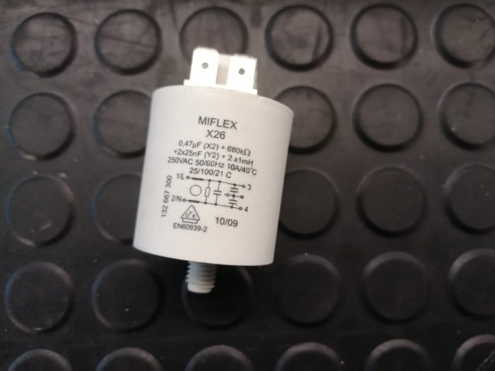 Condensator , filtru deparazitare masina de spalat Electrolux Miflex X26 / C127