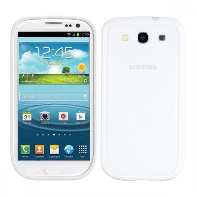 Husa pentru Samsung Galaxy S3, Silicon, Alb, 11178.02 foto