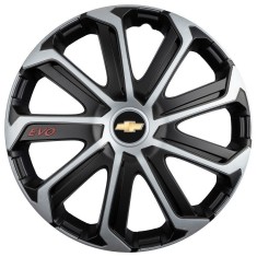 Set 4 Capace Roti Evo Gri-Negru R14, Pentru CHEVROLET