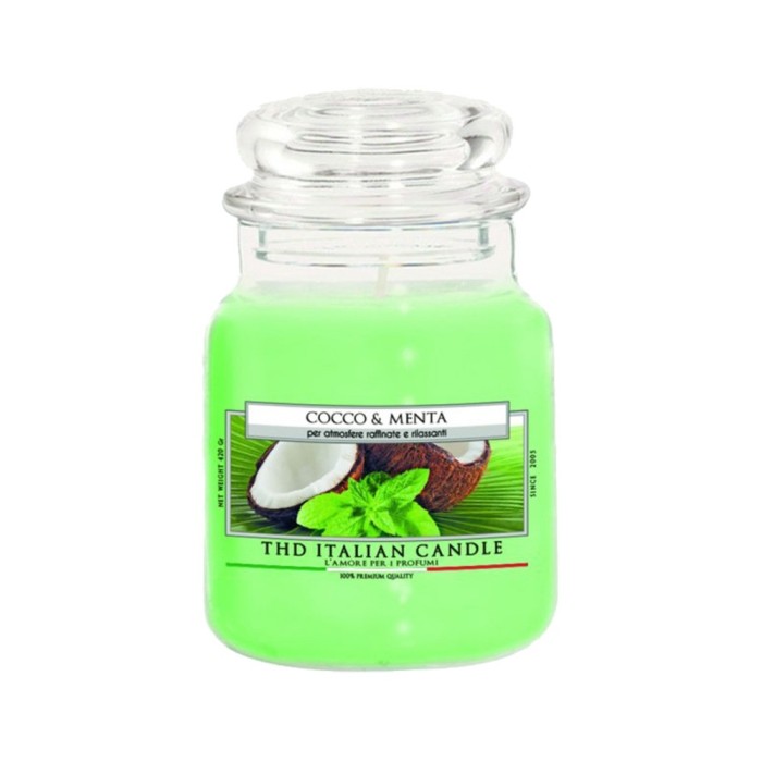 Lumanare parfumata The Premium Medium Cocco e Menta Lumanare parfumata The Premium Medium Cocco e Menta