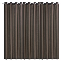 Draperie opaca Stella cu inele Jemidi, 300 x 245 cm, Maro, Poliester, 55288.18.01