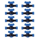 Cumpara ieftin Set 10 x Robinet din plastic pentru teava picurare cu inele prin presare, Nr-7544, 17 x 17 mm