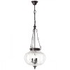 Lampa BRILLIANT Helyn suspendata Maro/Transparent | 3X C35, E14, 60W