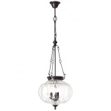 Lampa BRILLIANT Helyn suspendata Maro/Transparent | 3X C35, E14, 60W