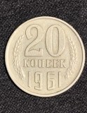 Moneda 20 copeici 1961 Rusia