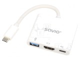 Adaptor USB 3.0 Power Delivery Alb 5Gbps