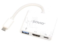 Adaptor USB 3.0 Power Delivery Alb 5Gbps