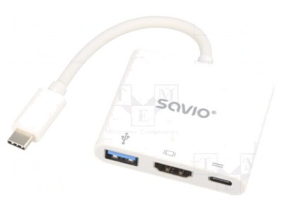 Adaptor USB 3.0 Power Delivery Alb 5Gbps foto