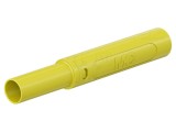 Conector banană 4mm ST&Auml;UBLI 32A 1kV galben cu izolație 2,5mm&sup2;