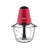 Cumpara ieftin Mini tocator Zilan ZLN5619 Rosu, putere 200W, capacitate 1L, vas din sticla