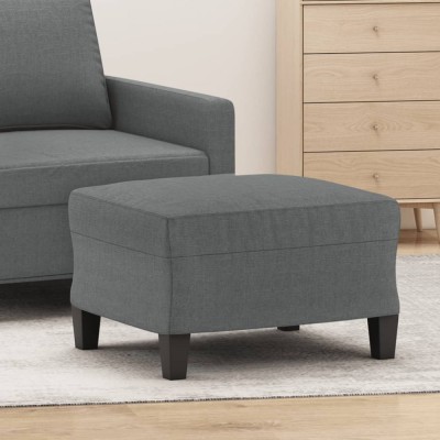 vidaXL Taburet, gri &amp;icirc;nchis, 60x50x41 cm, material textil foto