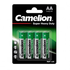 Baterie Camelion Super Heavy Duty AA R6 1,5V zinc set 4 buc. carbon