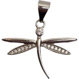 Pandantiv din argint 925 jolie silver, model libelula cu zirconii, 23 x 20 mm, 1.8 g