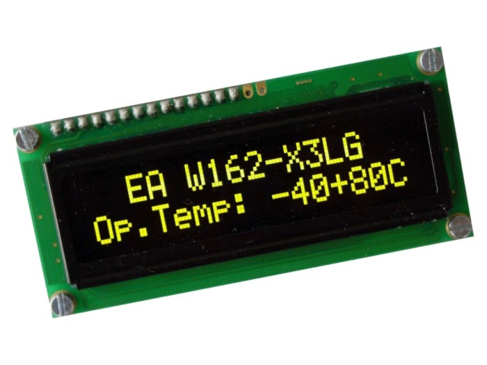 Afișaj OLED 16x2 galben-verde
