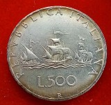 (A18) MONEDA DIN ARGINT ITALIA - 500 LIRE 1964, PATINA SUPERBA, RARA IN ACEASTA STARE, Europa