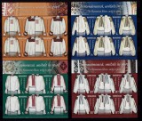 ✅RO 2018 LP 2199 b &quot;Ia Romaneasca ,unitate in spirit&quot;- mcoli de 4 + MANSETA ,MNH