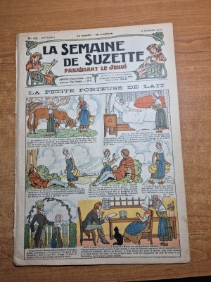 la smaine de suzette( saptamana lui suzette )-11 decembrie 1924-limba franceza foto