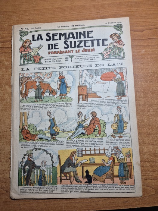 la smaine de suzette( saptamana lui suzette )-11 decembrie 1924-limba franceza
