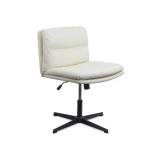 Scaun birou rotativ REL407, piele ecologica, baza polipropilena, inaltime reglabila, 120 kg